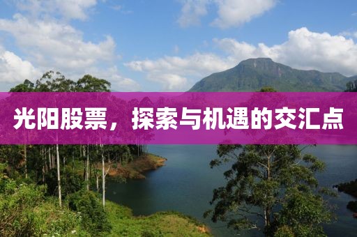 光陽(yáng)股票，探索與機(jī)遇的交匯點(diǎn)