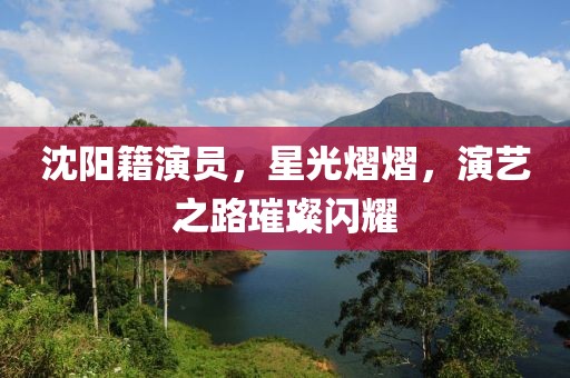 沈陽籍演員，星光熠熠，演藝之路璀璨閃耀