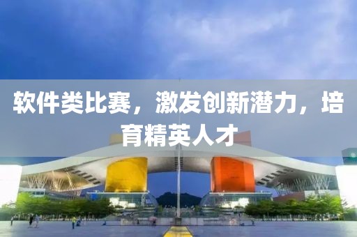 軟件類比賽，激發(fā)創(chuàng)新潛力，培育精英人才