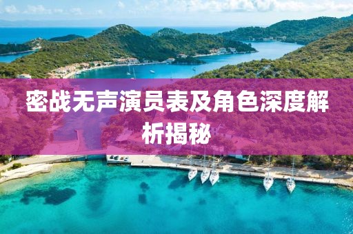 密戰(zhàn)無聲演員表及角色深度解析揭秘