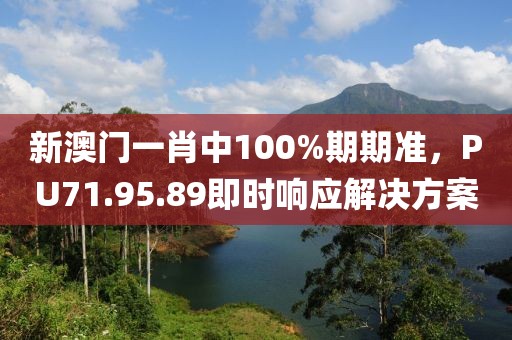 新澳門一肖中100%期期準(zhǔn)，PU71.95.89即時響應(yīng)解決方案