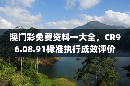 澳門彩免費資料一大全，CR96.08.91標準執(zhí)行成效評價
