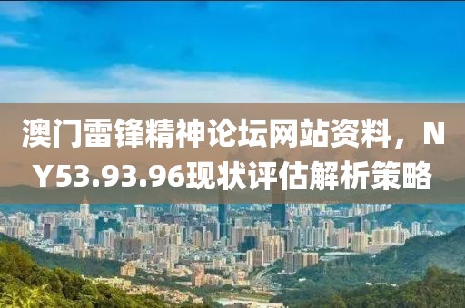 澳門雷鋒精神論壇網(wǎng)站資料，NY53.93.96現(xiàn)狀評估解析策略