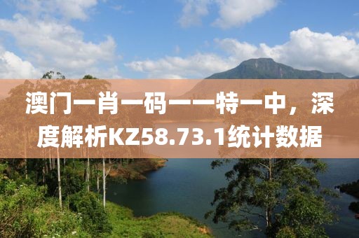 澳門一肖一碼一一特一中，深度解析KZ58.73.1統(tǒng)計數(shù)據(jù)