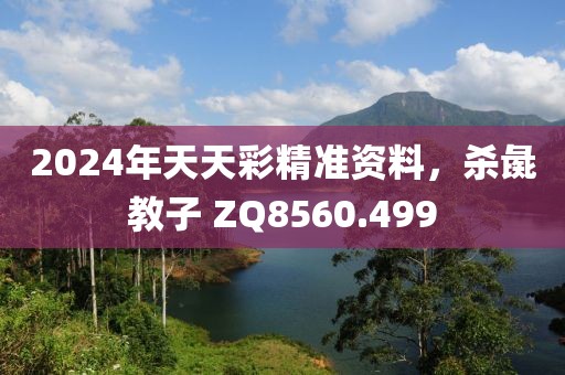 2024年天天彩精準資料，殺彘教子 ZQ8560.499