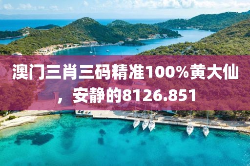 澳門三肖三碼精準(zhǔn)100%黃大仙，安靜的8126.851