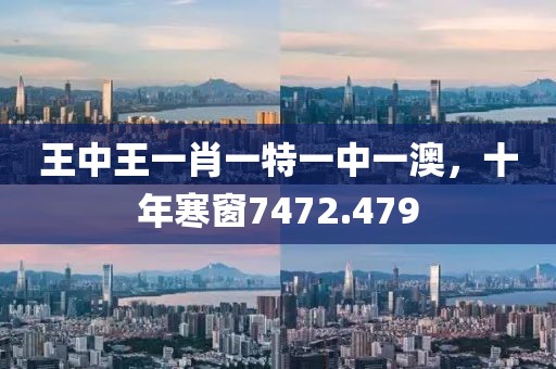 王中王一肖一特一中一澳，十年寒窗7472.479