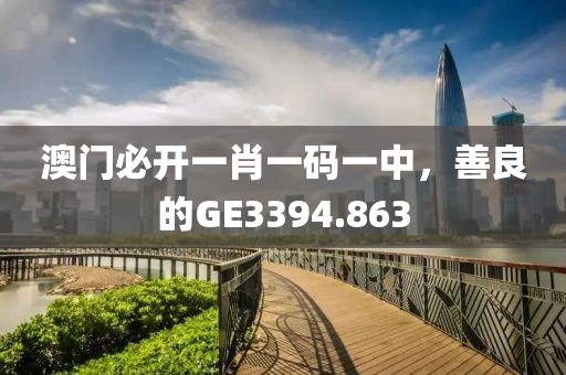 澳門必開一肖一碼一中，善良的GE3394.863