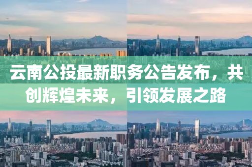 云南公投最新職務(wù)公告發(fā)布，共創(chuàng)輝煌未來，引領(lǐng)發(fā)展之路